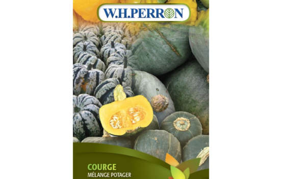 Courge Mélange Potager (Pâtisson Jaune, Buttercup, Blue Hubbard, Golden Hubbard, Poivrée Verte et Crème) (Semences)