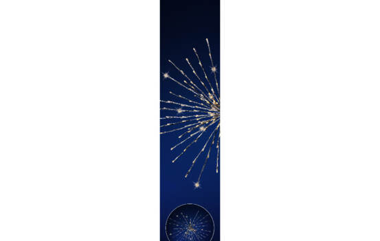 Luminaire &Eacute;toile DEL (160 lumi&egrave;res) 60 cm Blanc chaud