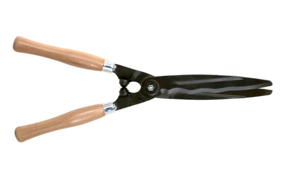 Cisaille à haies à lames ondulées avec poignées en bois - BAHCO P57-25-W-F